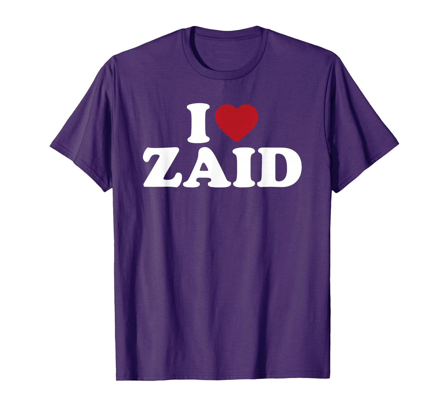 I Love Zaid, I Heart Zaid Red Heart T-Shirt