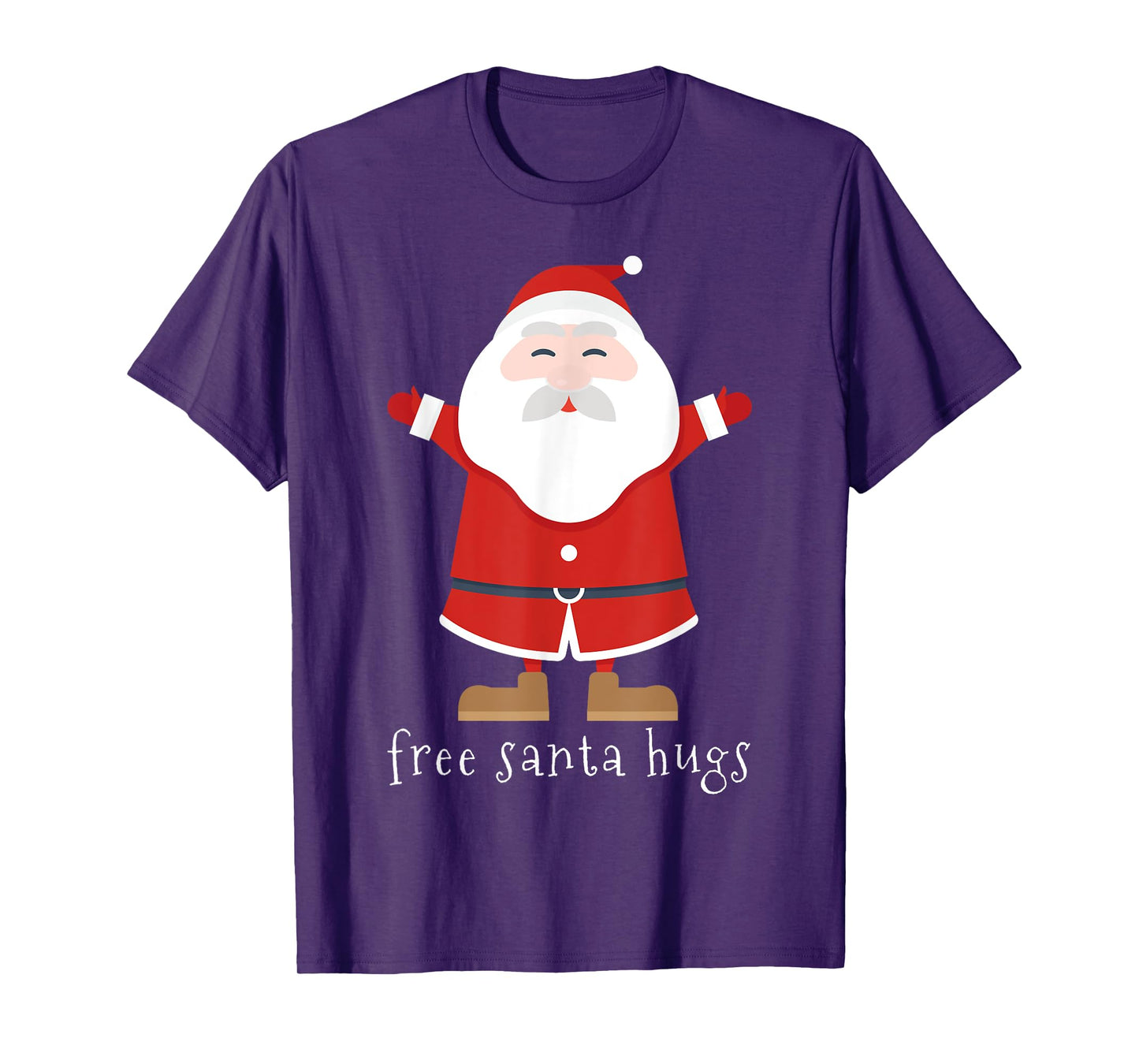Free Santa Hugs Cute Christmas Holiday T-Shirt