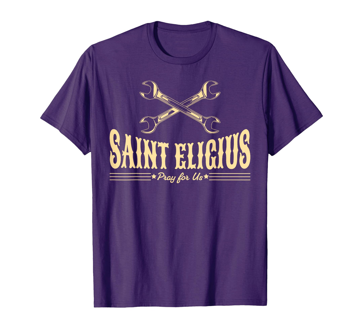 St Eligius Catholic Patron Saint of Mechanics Car Wrenches T-Shirt