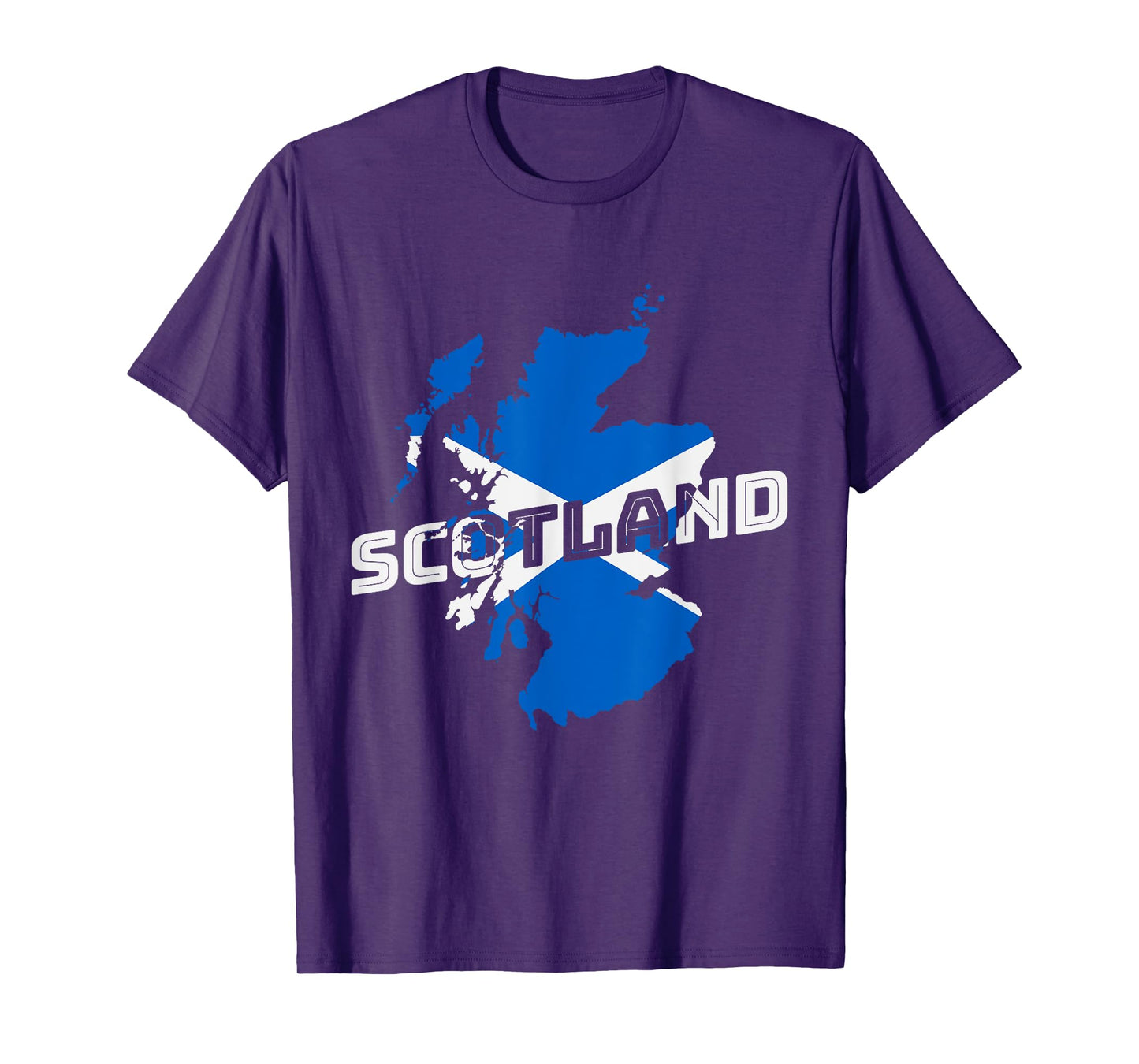 Scottish Map and Flag Souvenir Scotland Pride Scottish Gift T-Shirt