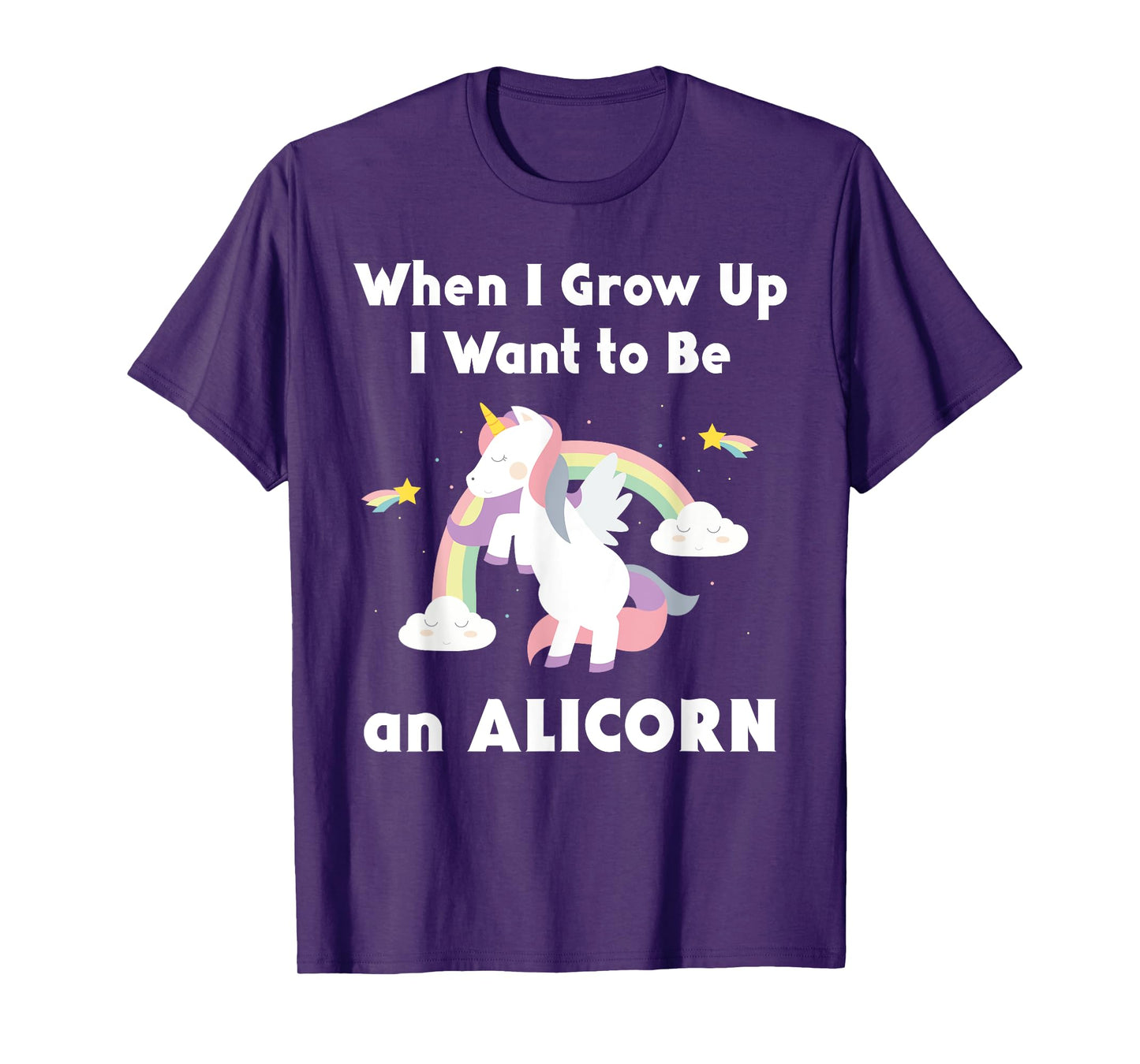 Alicorn When I Grow Up Unicorn Rainbow Pastel Magic T-Shirt