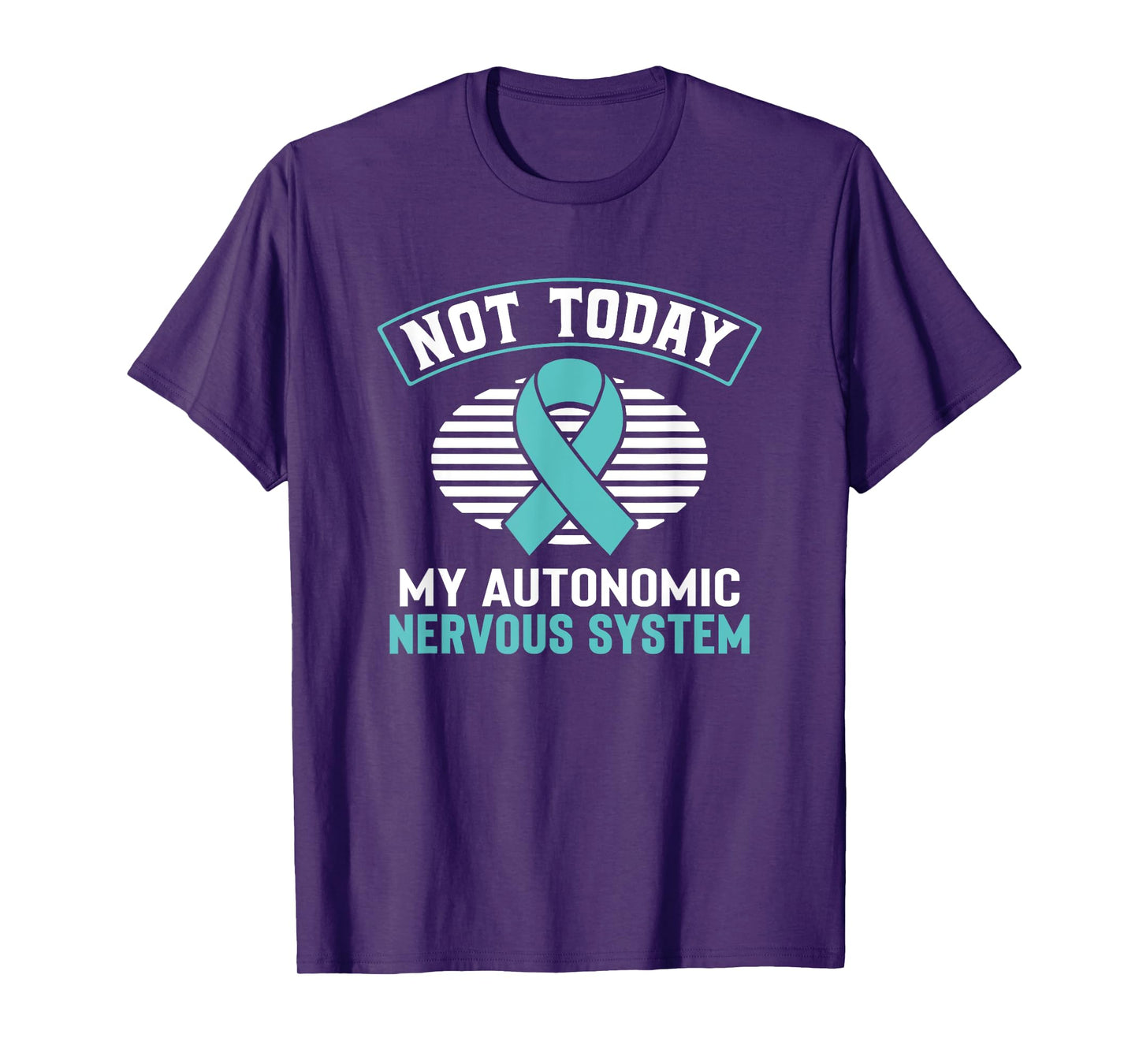 Dysautonomia Awareness Autonomic Turquoise Ribbon Pots T-Shirt