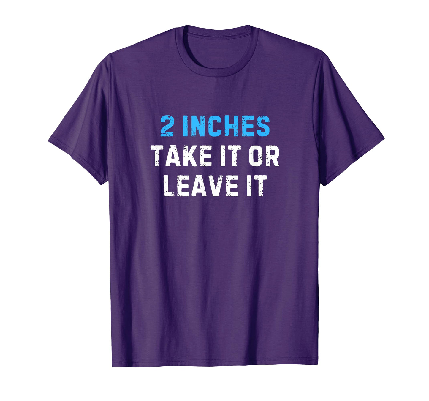 2 Inches Take It Or Leave It Funny - Sarcastic Joke Tee T-Shirt
