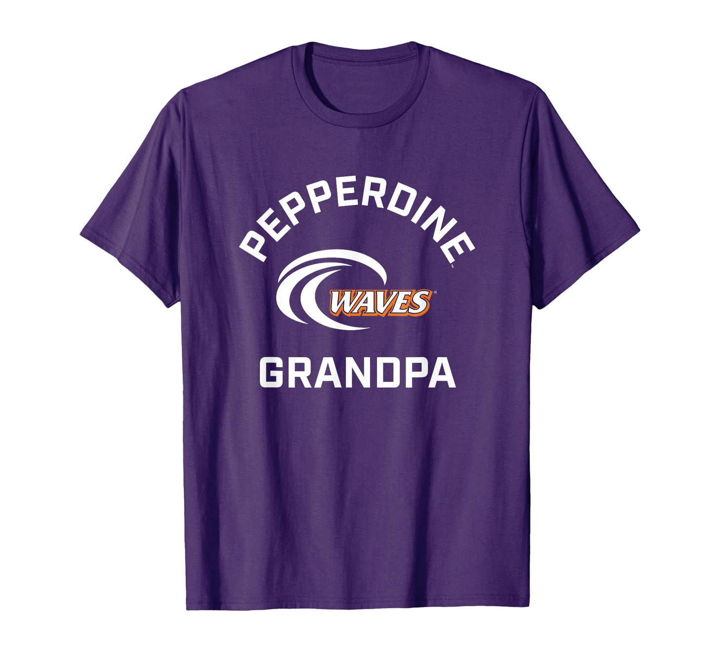 Pepperdine University Waves Arched Grandpa T-Shirt