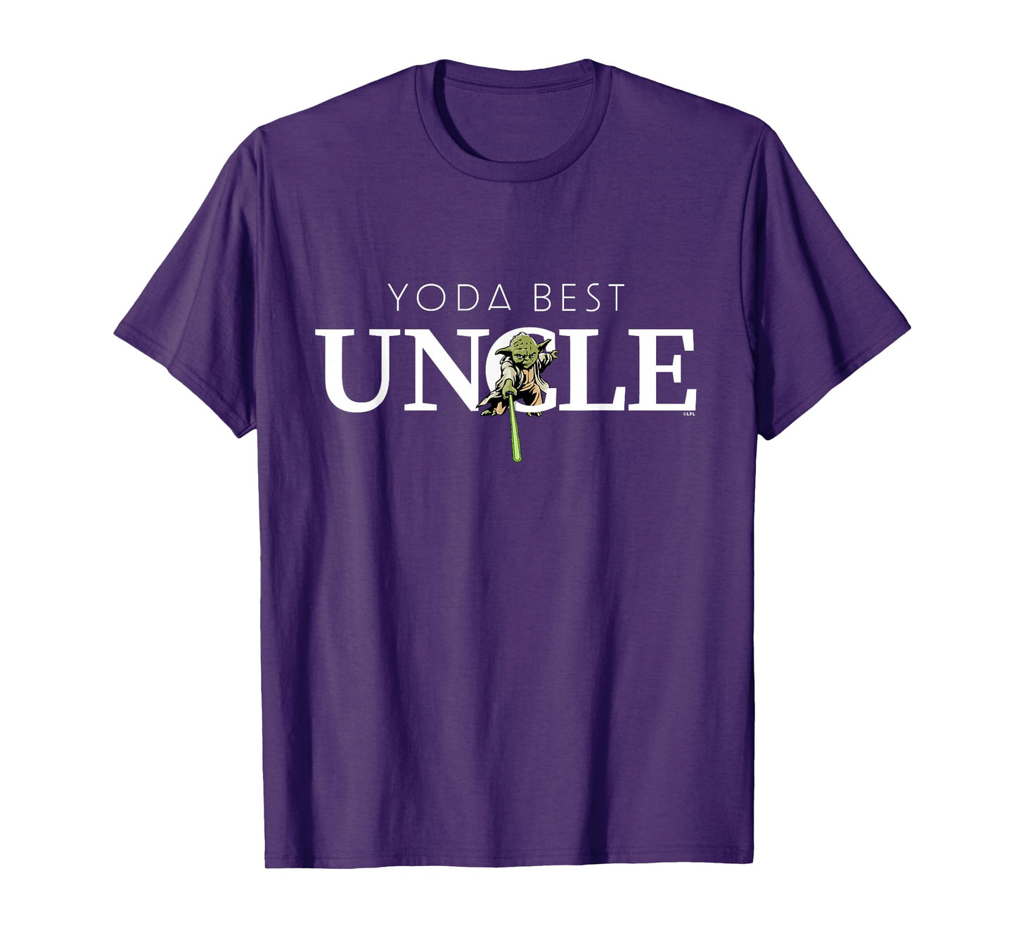 Star Wars Yoda Best Uncle Lightsaber Gift for Family T-Shirt