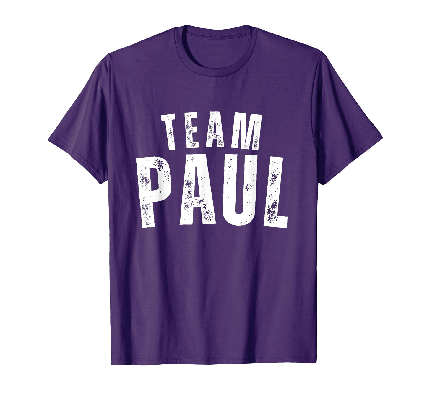 Paul Family Name Vintage Personalized Name T-Shirt for Unisex-Adults & Unisex-Kids, Black, Small, Short Sleeve