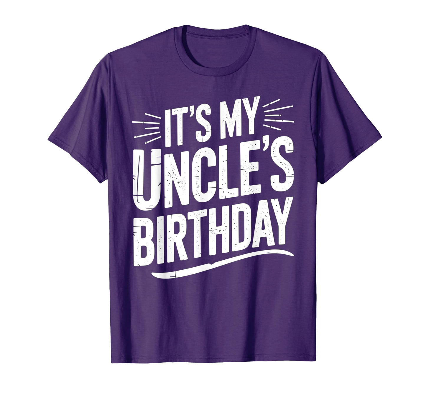 Vintage It's My uncle's Birthday Distressed Men Women Kids T-Shirt