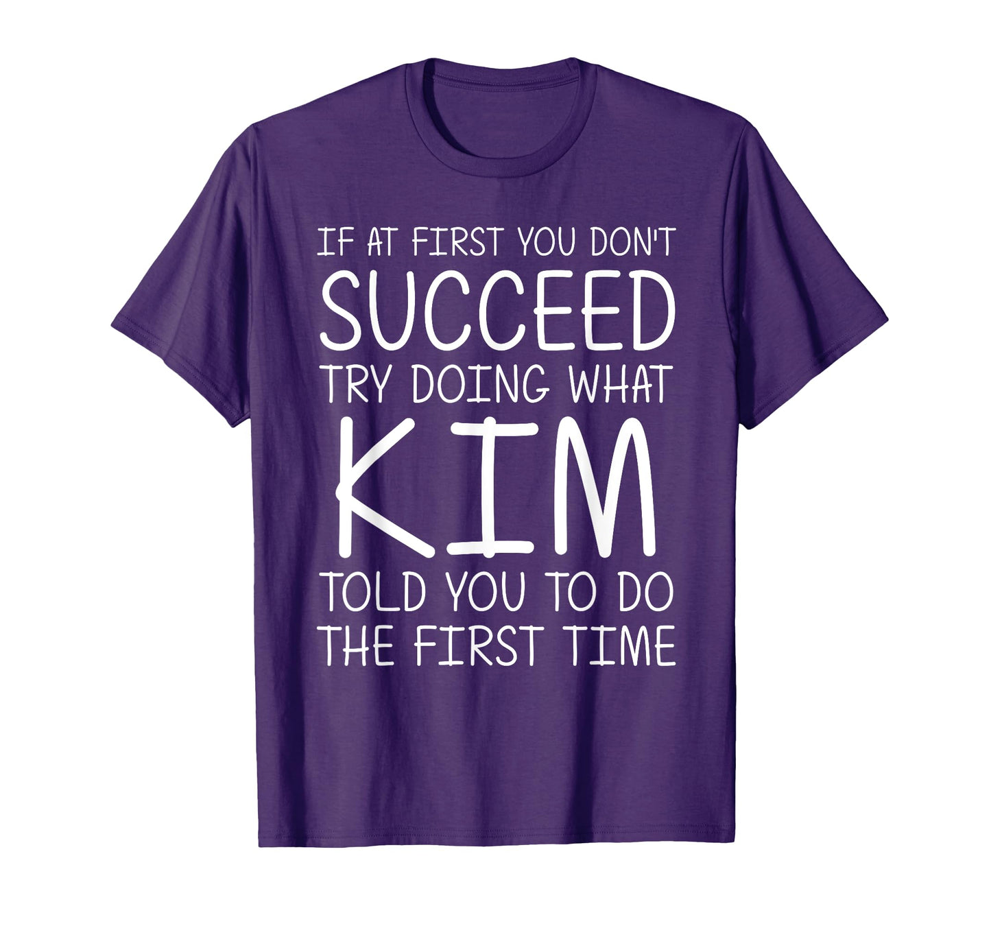 KIM Gift Name Personalized Birthday Funny Christmas Joke T-Shirt