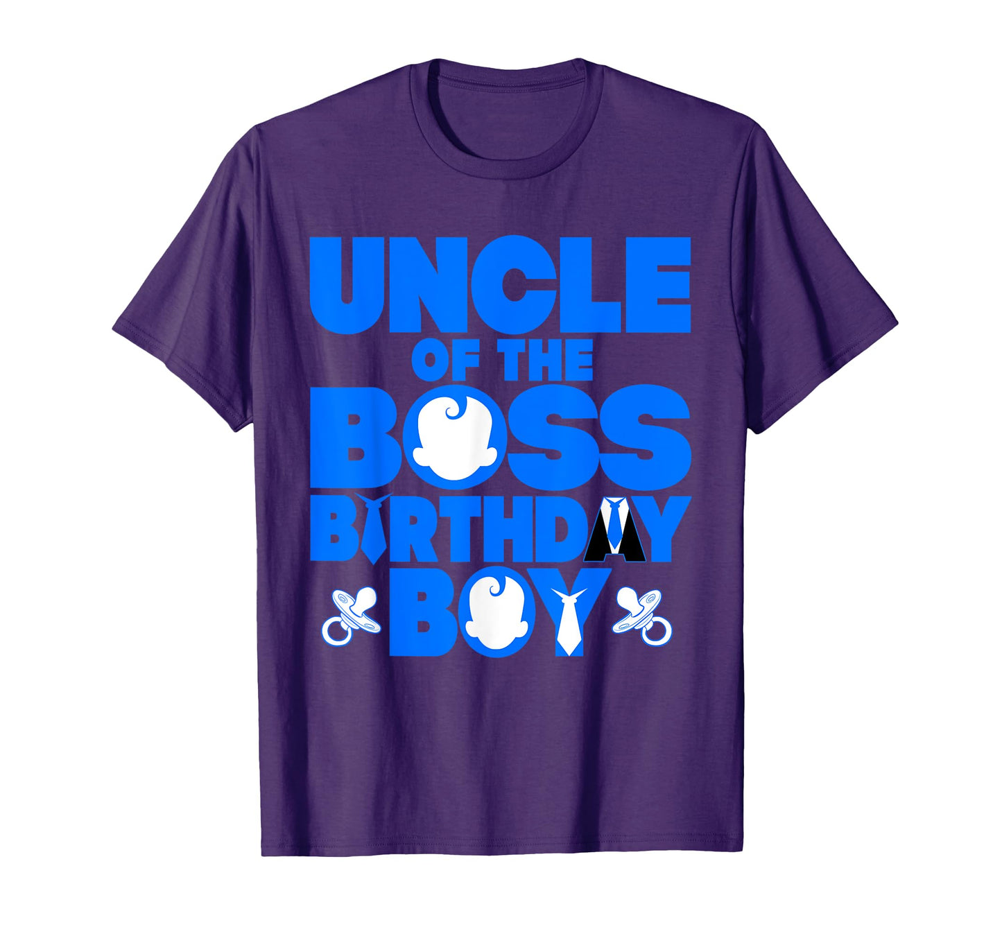 Uncle Of The Boss Birthday Boy Baby Family Party Decoration T-Shirt