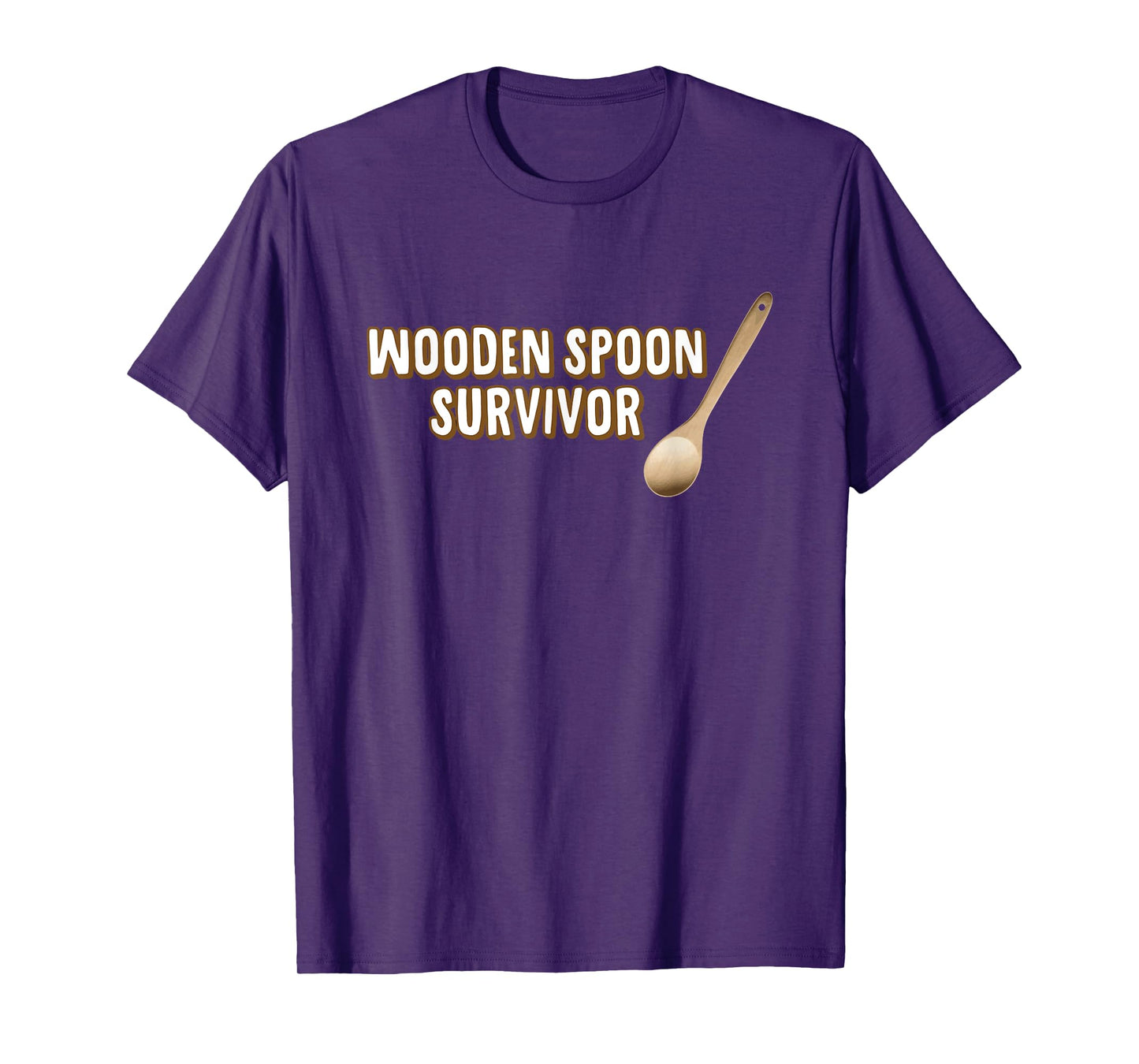 Wooden Spoon Survivor T-shirt Funny Spanking Tee T-Shirt
