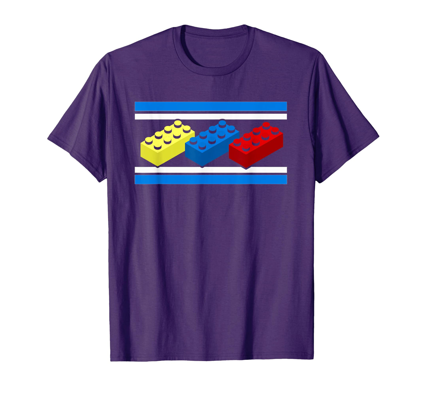 Building Bricks Blocks Master Builder Engineer Construction T-Shirt
