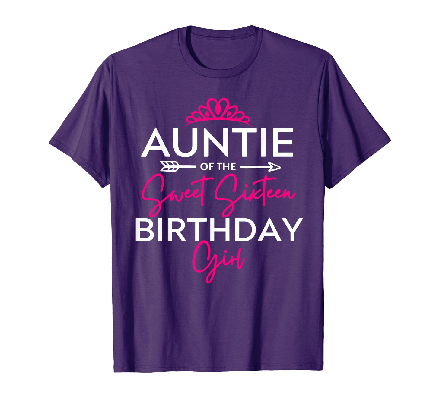 Auntie of the Sweet Sixteen Birthday Girl Teen Bday Party Te T-Shirt