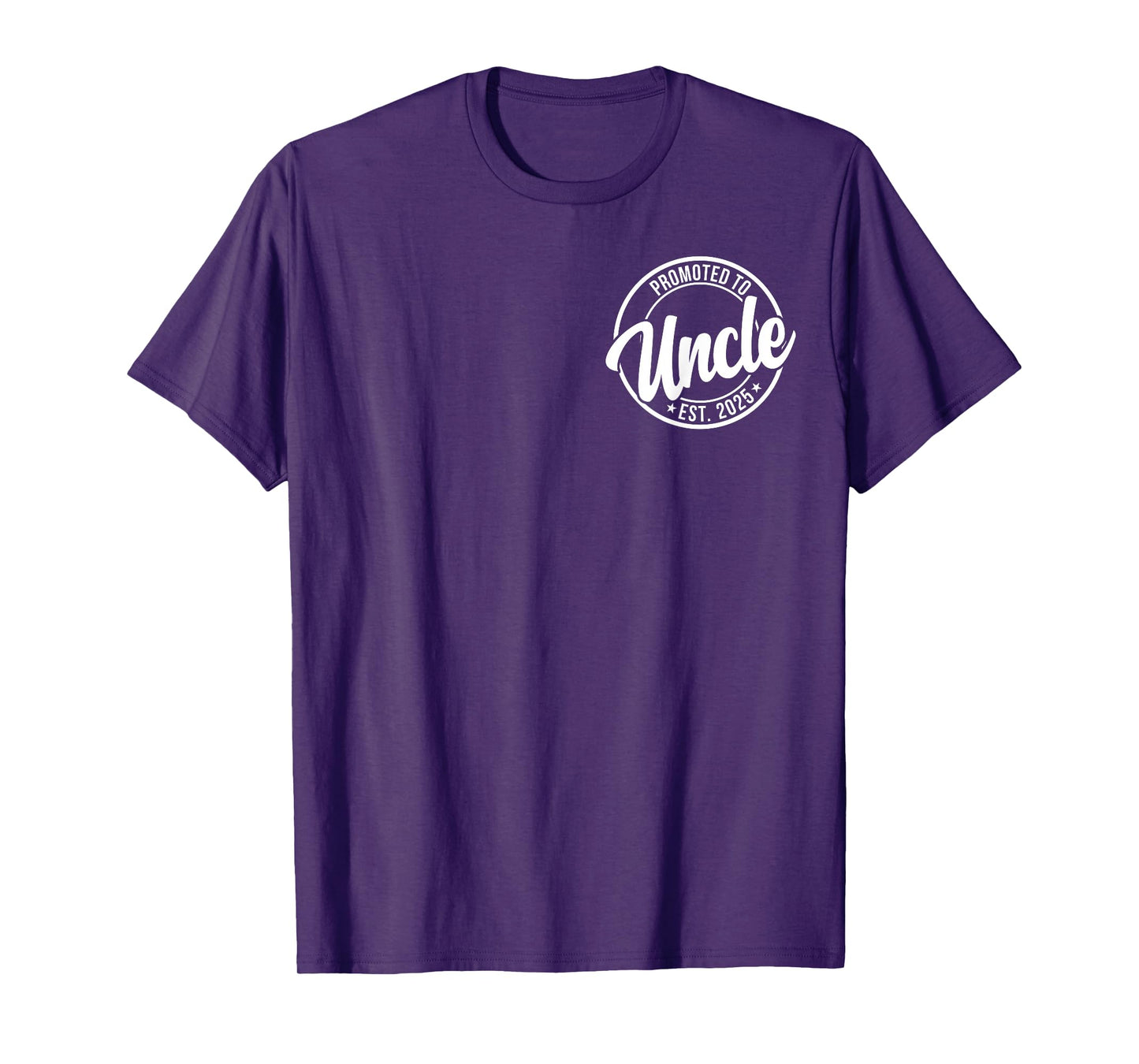 Soon To Be Uncle Announcement Promoted to Uncle Est. 2025 T-Shirt