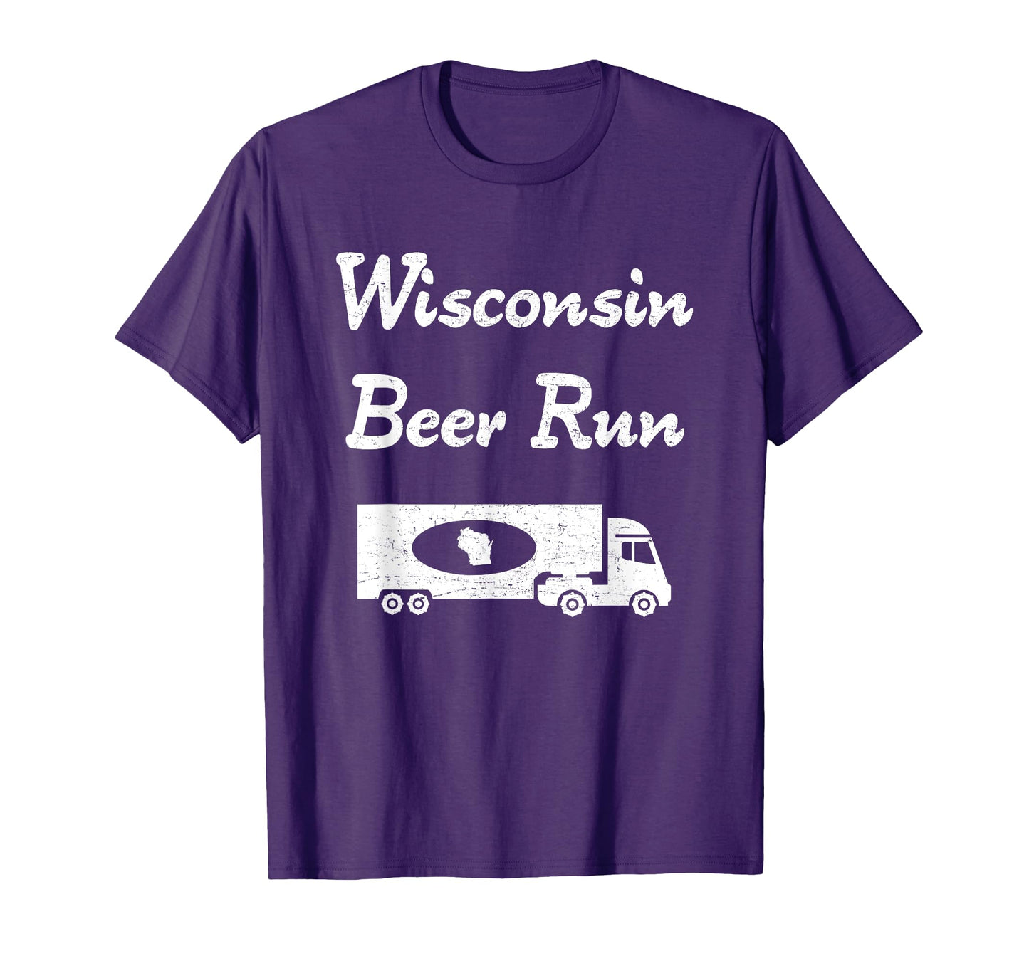 "Wisconsin Beer Run" awesome sconnie booze drinking t-shirt