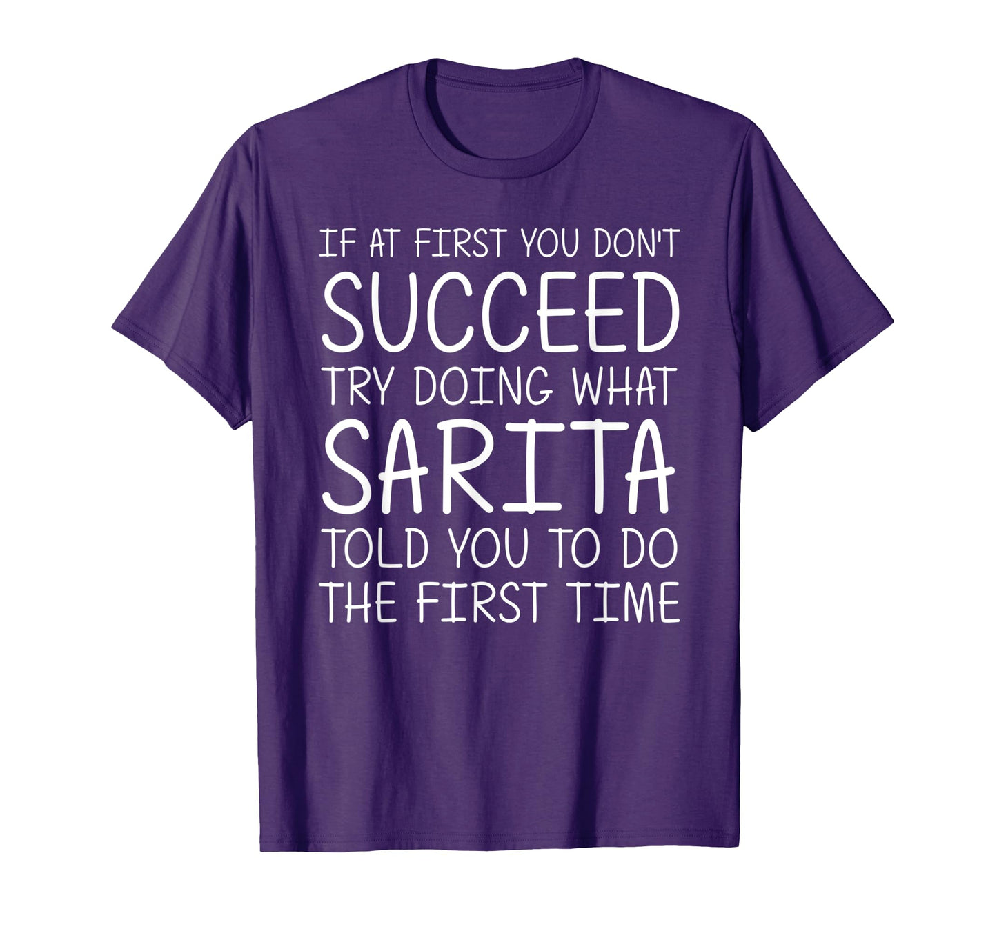 SARITA Name Personalized Birthday Funny Christmas Joke T-Shirt