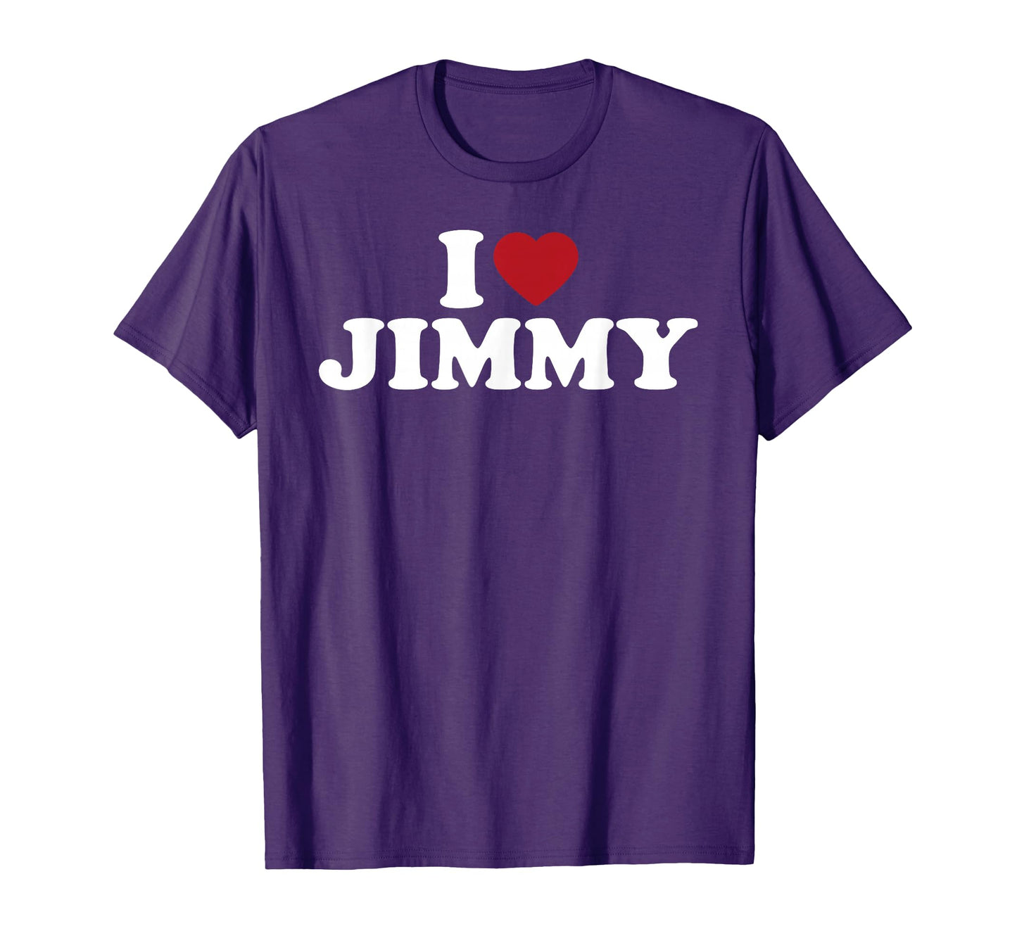 I Love Jimmy, I Heart Jimmy Red Heart T-Shirt