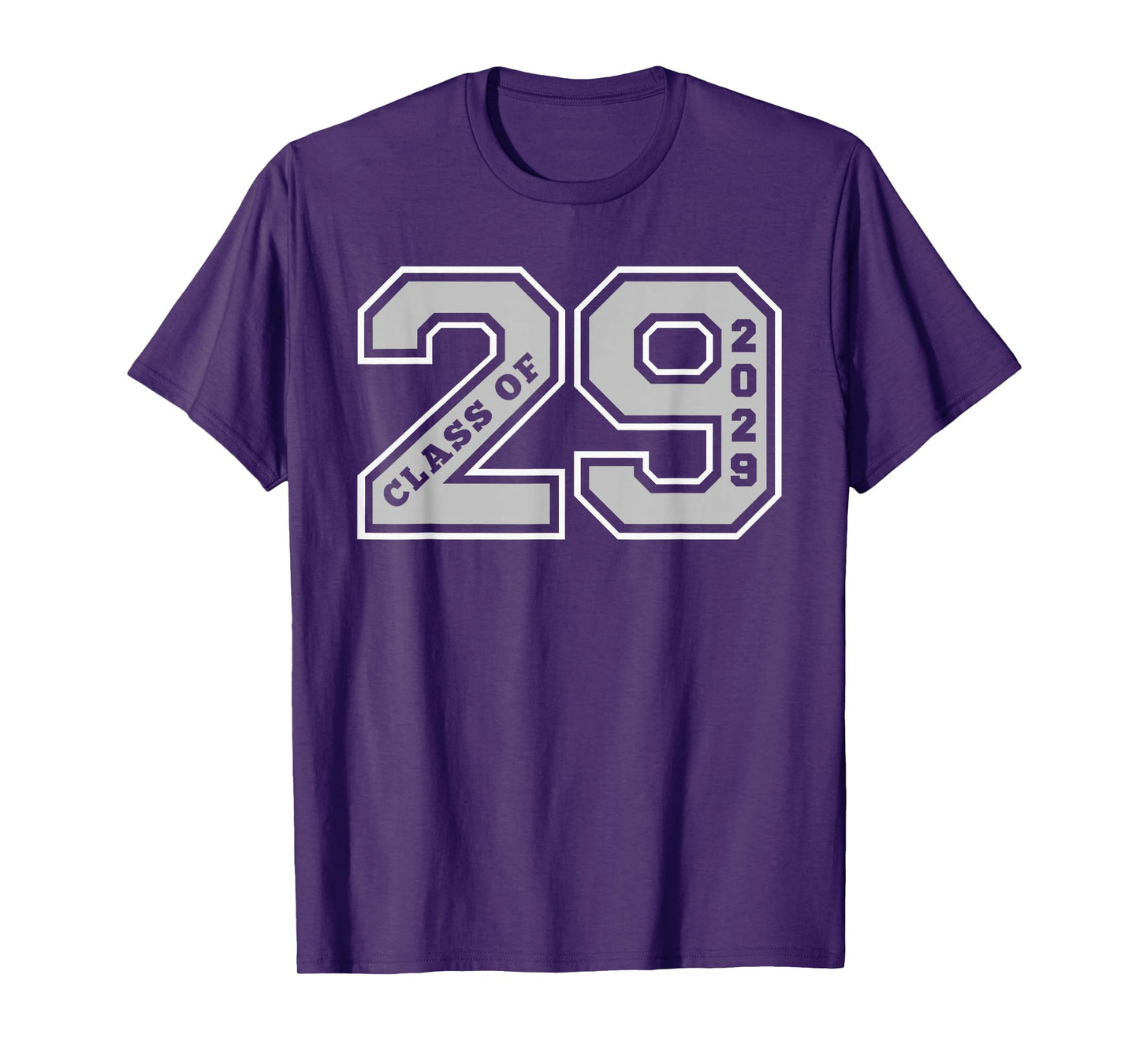 CLASS OF 2029 - GREY LETTERMAN STYLE CLASS OF 29 GRAD GIFT 1 T-Shirt