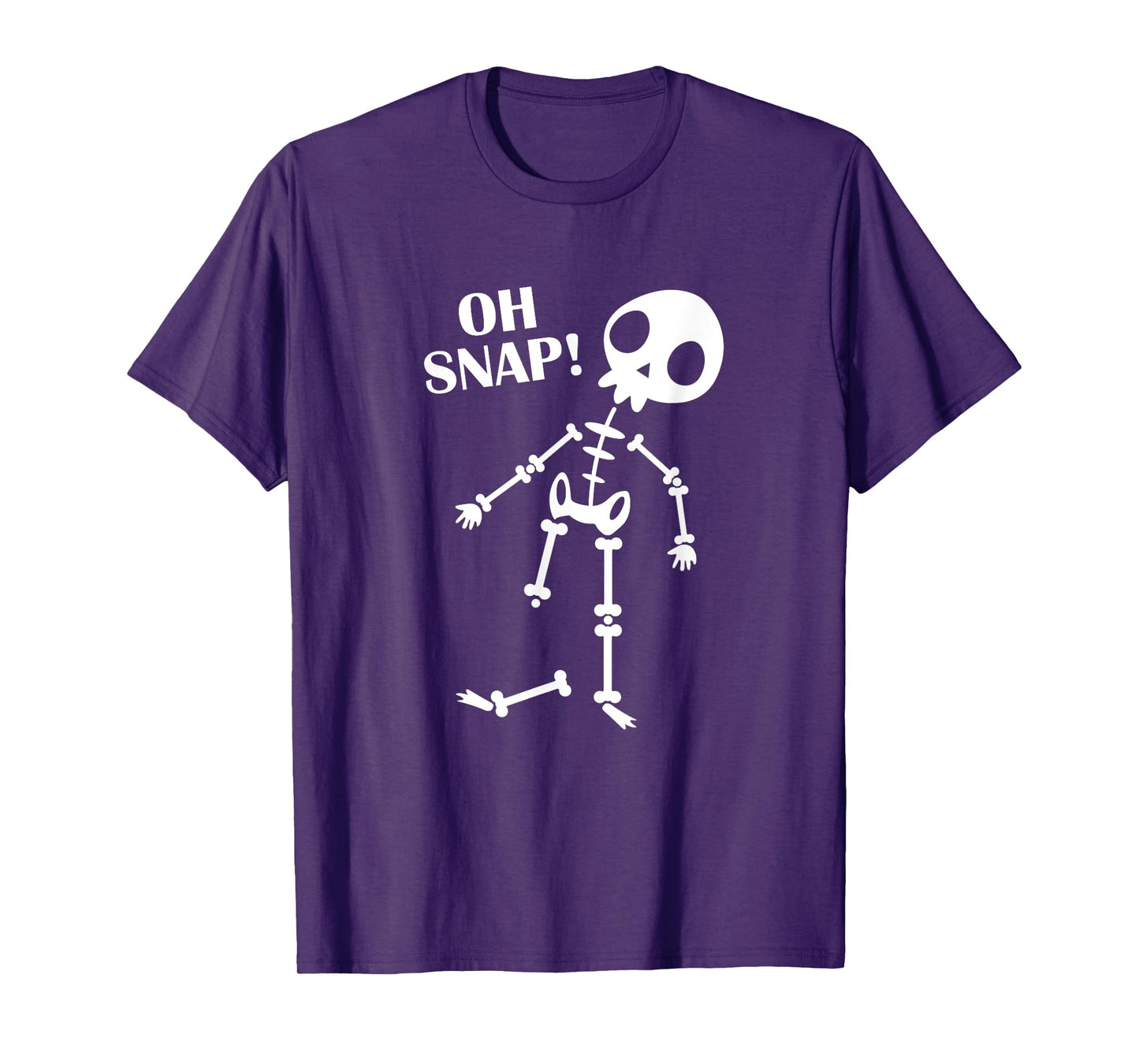 Oh Snap Broken Leg Injury Broken Bones Hospital Skeleton T-Shirt