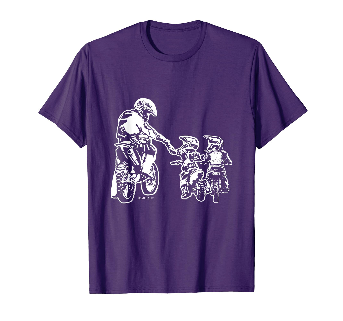 Dirt Bike Motorcycle Motocross Father Biker Son Sons Dad T-Shirt
