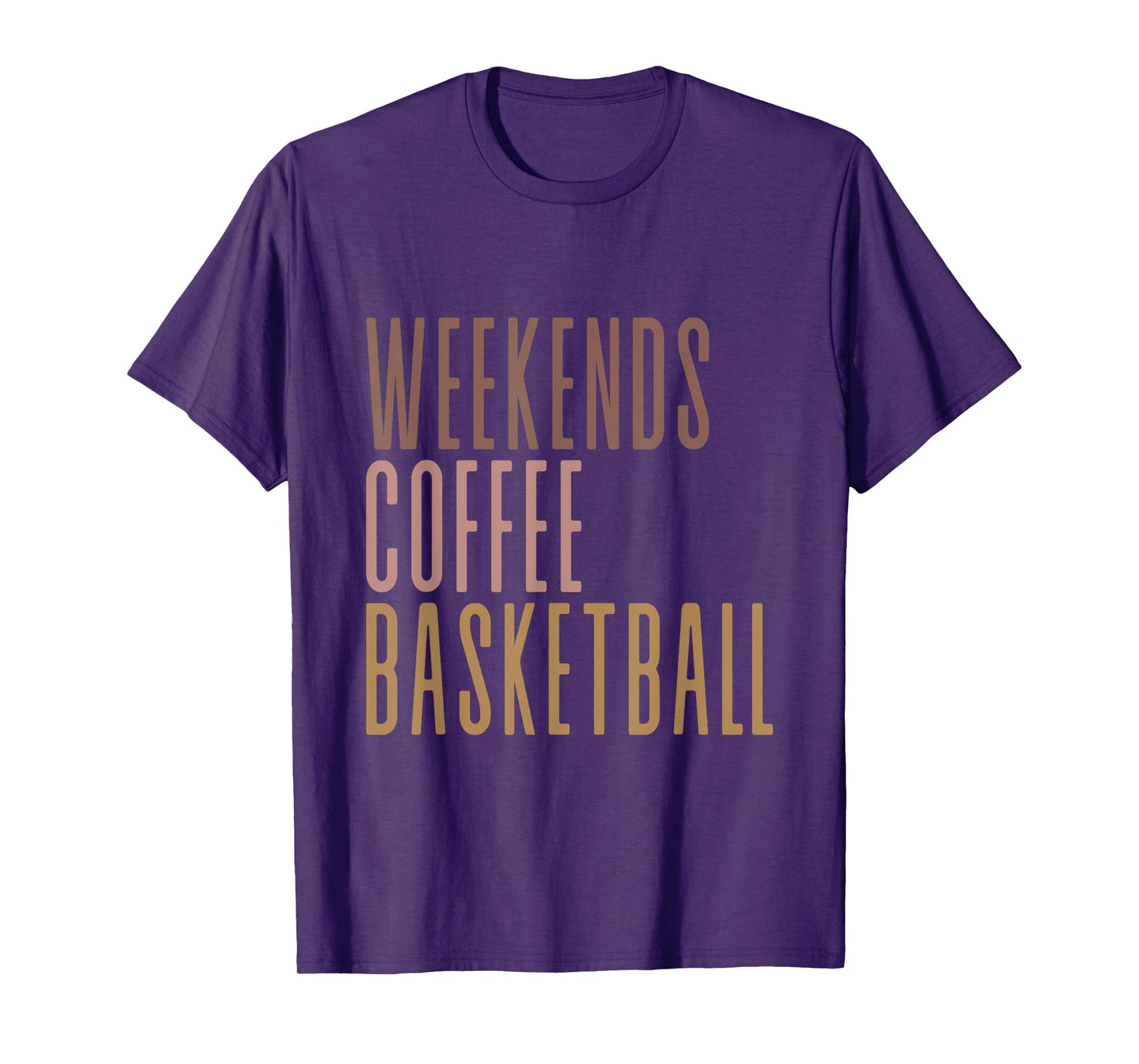 Weekends Coffee Basketball T-Shirt