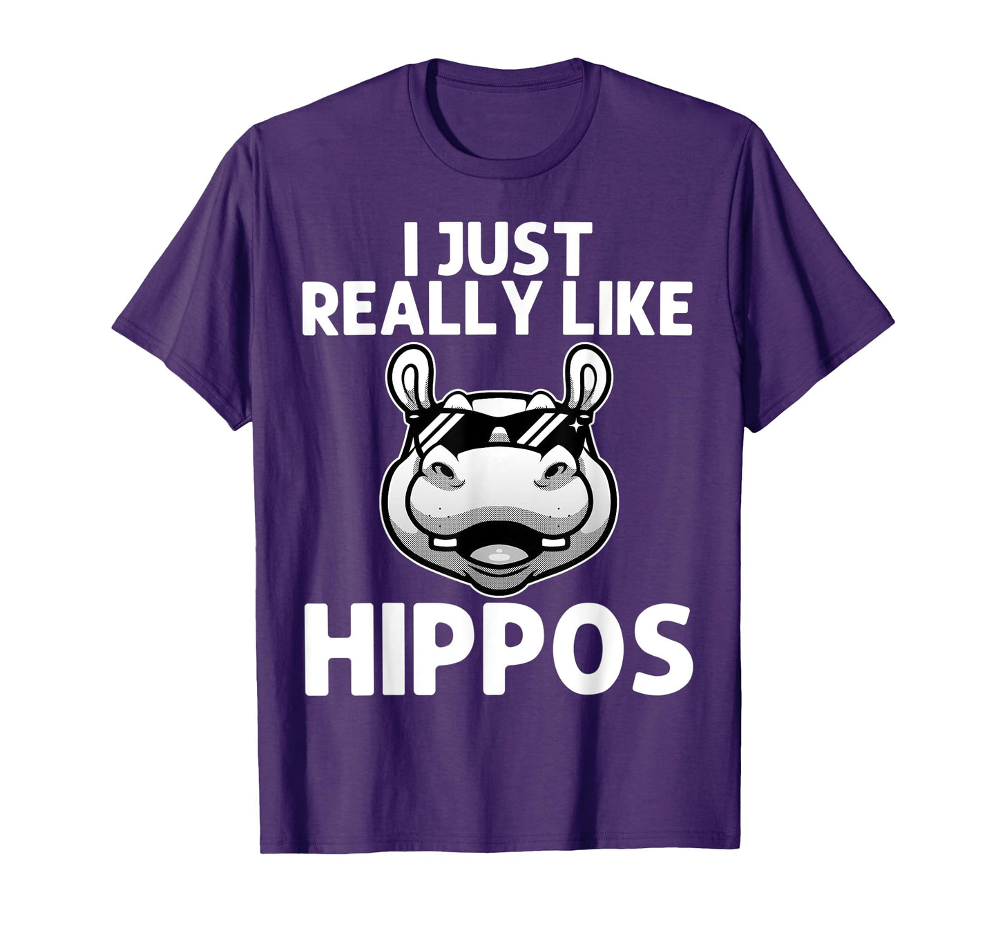 Funny Hippo Design For Men Women Kids Hippopotamus Lover T-Shirt