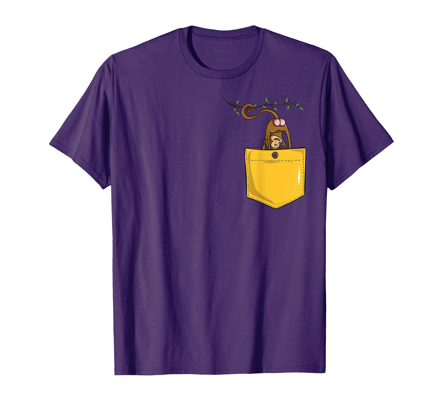 Monkey Butt in Pocket Funny Cute Animal Zoo Monkeys T-Shirt