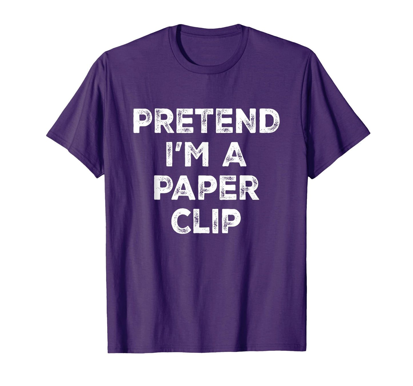 Pretend I'm A Paper Clip Lazy Halloween Costume T-Shirt