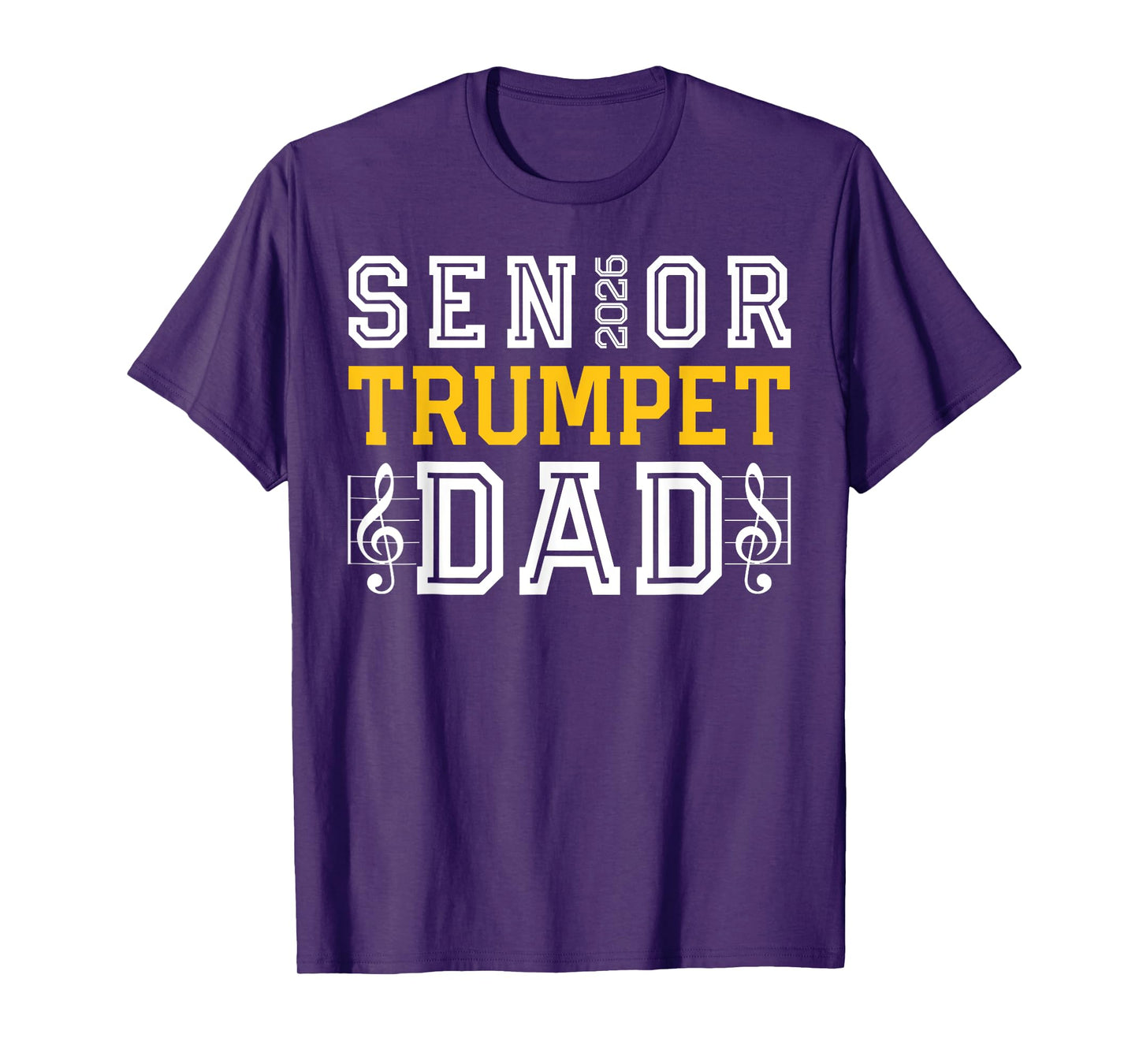 Retro Senior Trumpet Dad 2026 Marching Band Class of 2026 T-Shirt