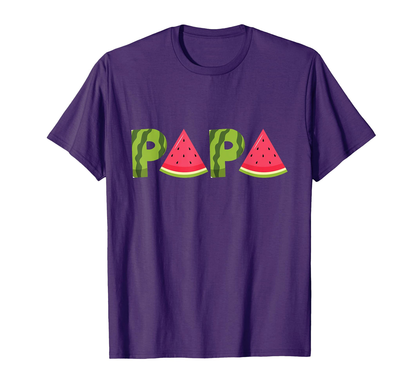 Papa Watermelon Funny Summer Fruit Dad Cool Father's Day T-Shirt