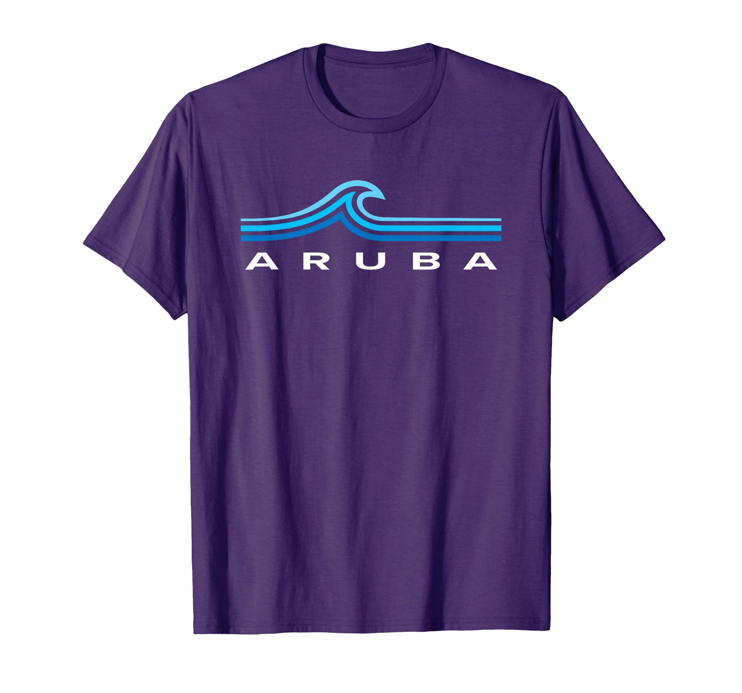 Aruba Waves Vintage Mens Womens Girls Boys Travel Souvenir T-Shirt