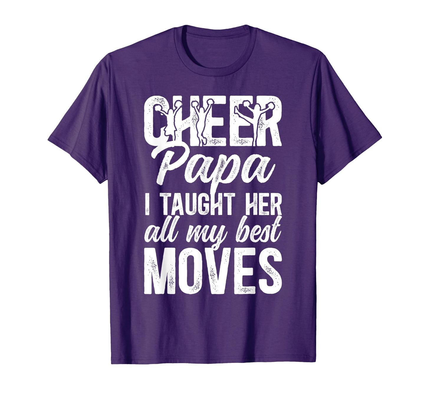 Cheer Papa Grandpa Proud Papa Of A Cheerleader Papa T-Shirt