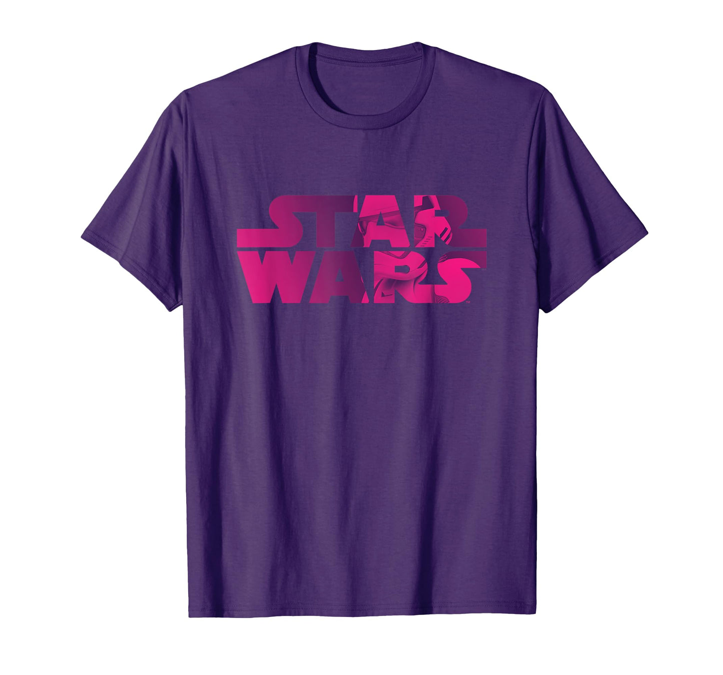 Star Wars Logo Fashion Style Magenta Stormtrooper T-Shirt