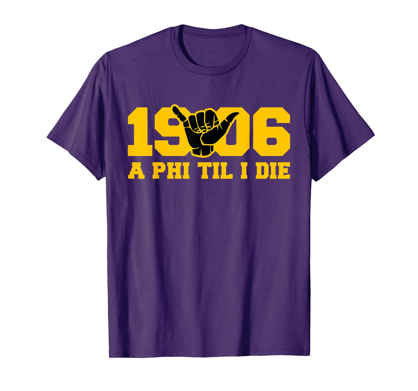 Mens Alpha African 1906 Fraternity Hand Sign T-Shirt