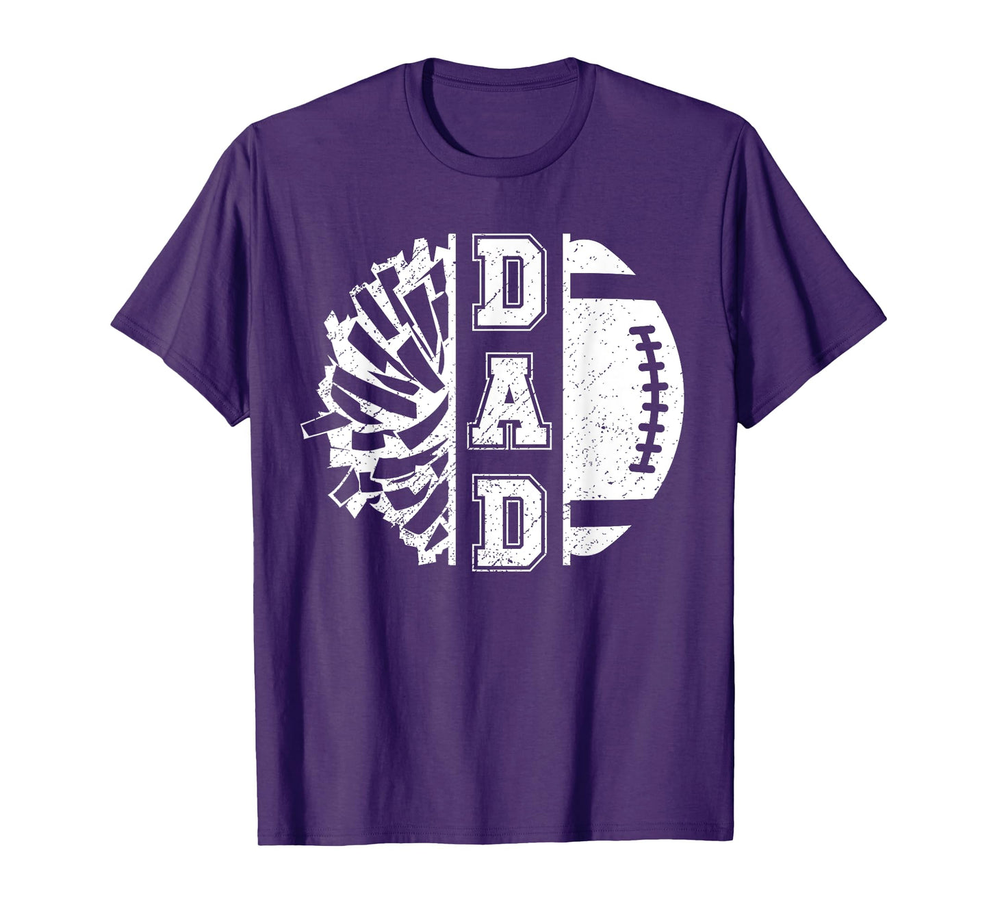 Football And Cheer Dad Proud Football And Cheerleading Dad T-Shirt