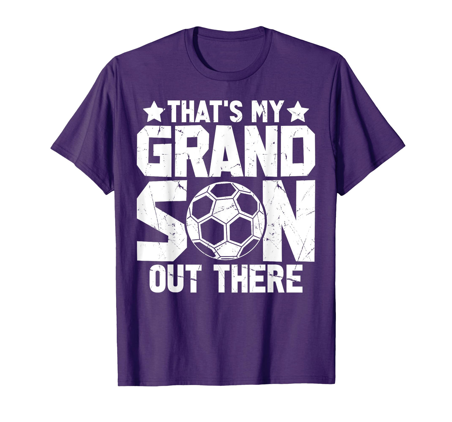 Football Grandma Grandpa Soccer That's My Grandson Out There T-Shirt