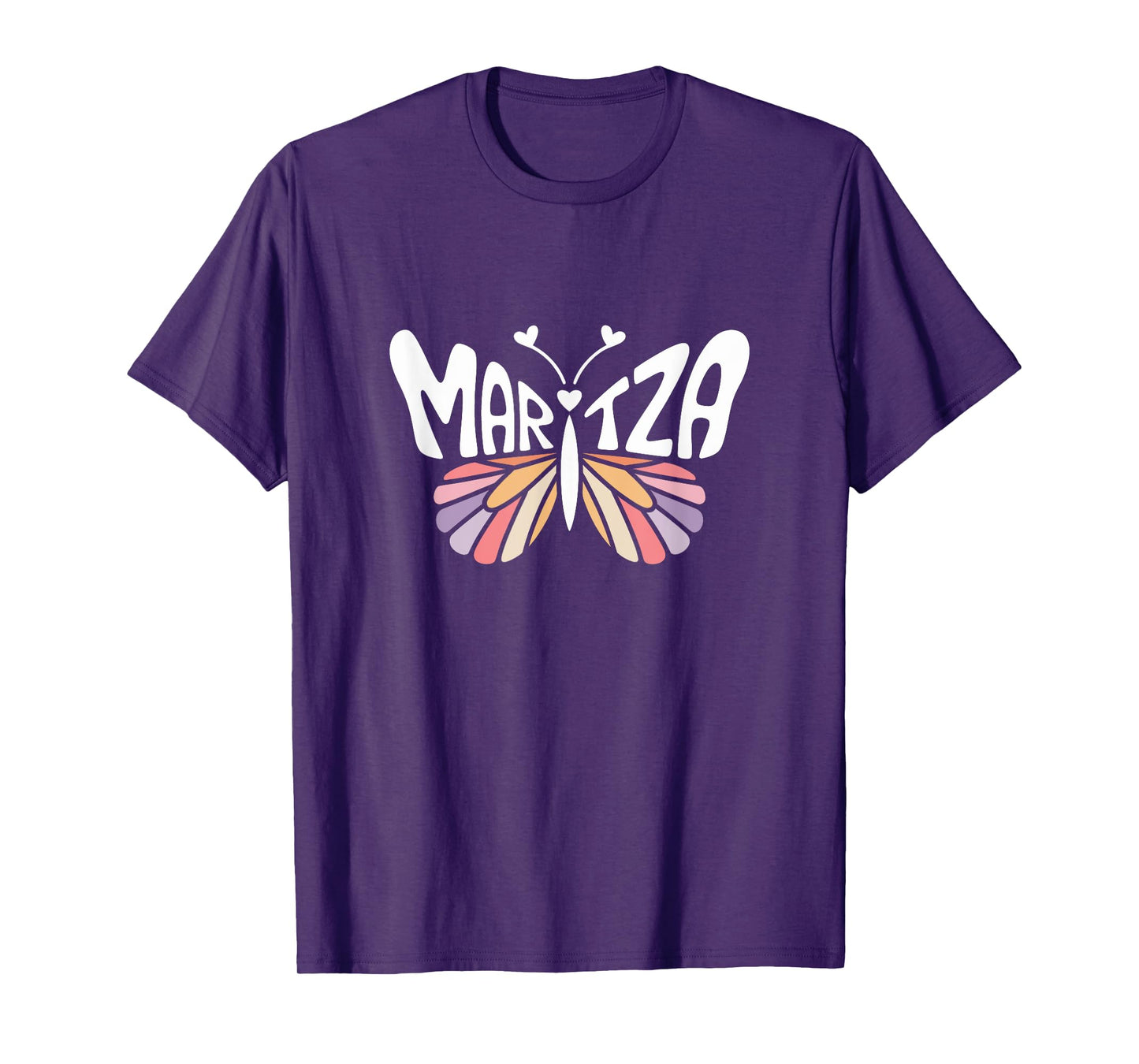 Maritza Butterfly - Personalized Cute Name Word Art T-Shirt