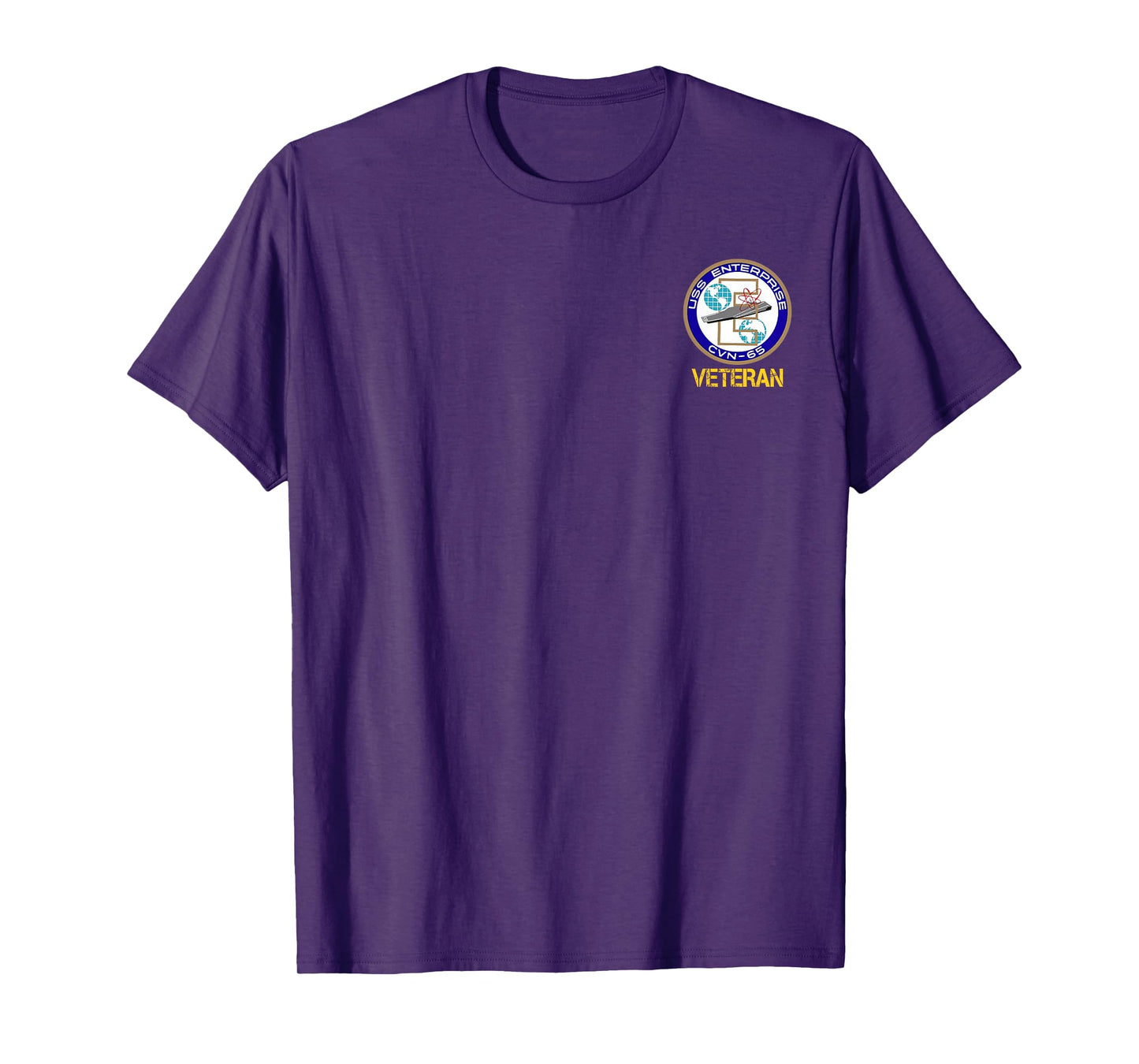 USS Enterprise CVN-65 Aircraft Carrier Logo Veterans Day T-Shirt