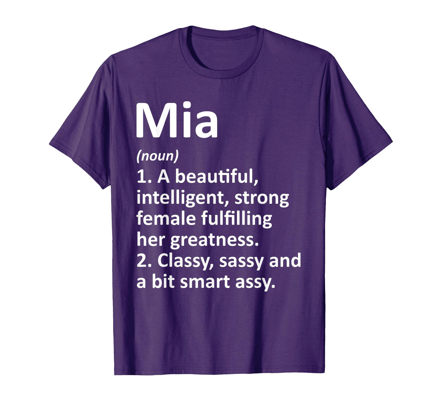 MIA Definition Personalized Name Funny Christmas Gift T-Shirt
