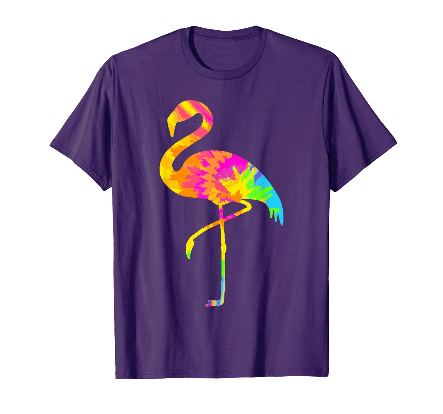 Flamingo Tie Dye Vintage Hippie Flamingo Lover T-Shirt