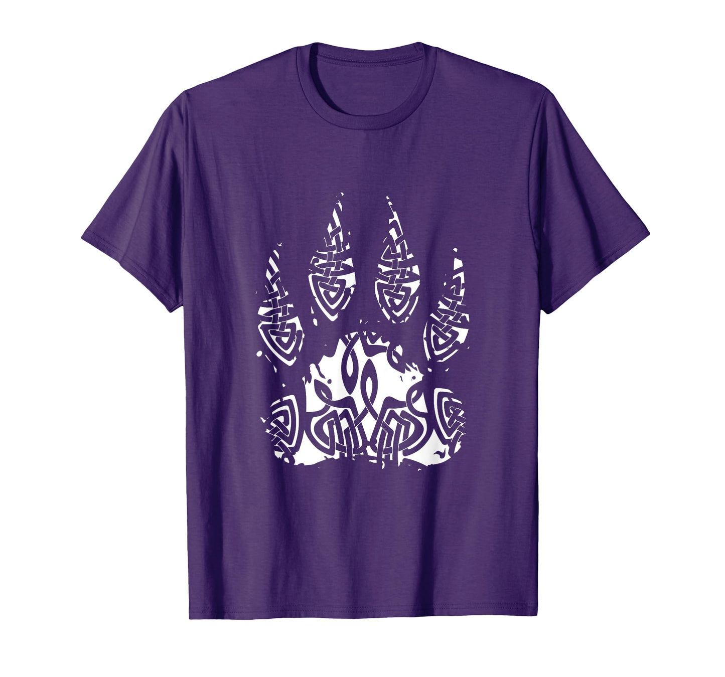 Viking Wolf Paw Raven Warrior Mythology Scandinavian Norway T-Shirt