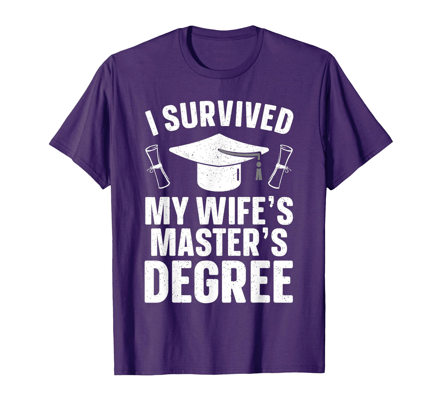 Masters Degree Graduation Art For Men Husband Masters Degree T-Shirt