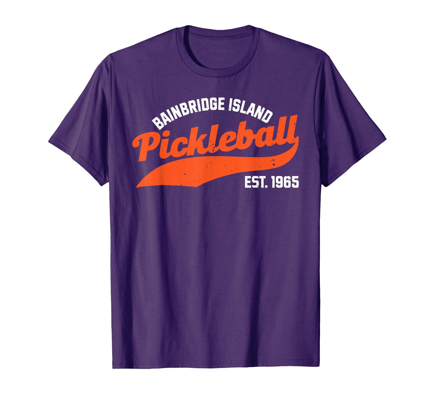 Pickleball Bainbridge Island Established 1965 Retro Novelty T-Shirt