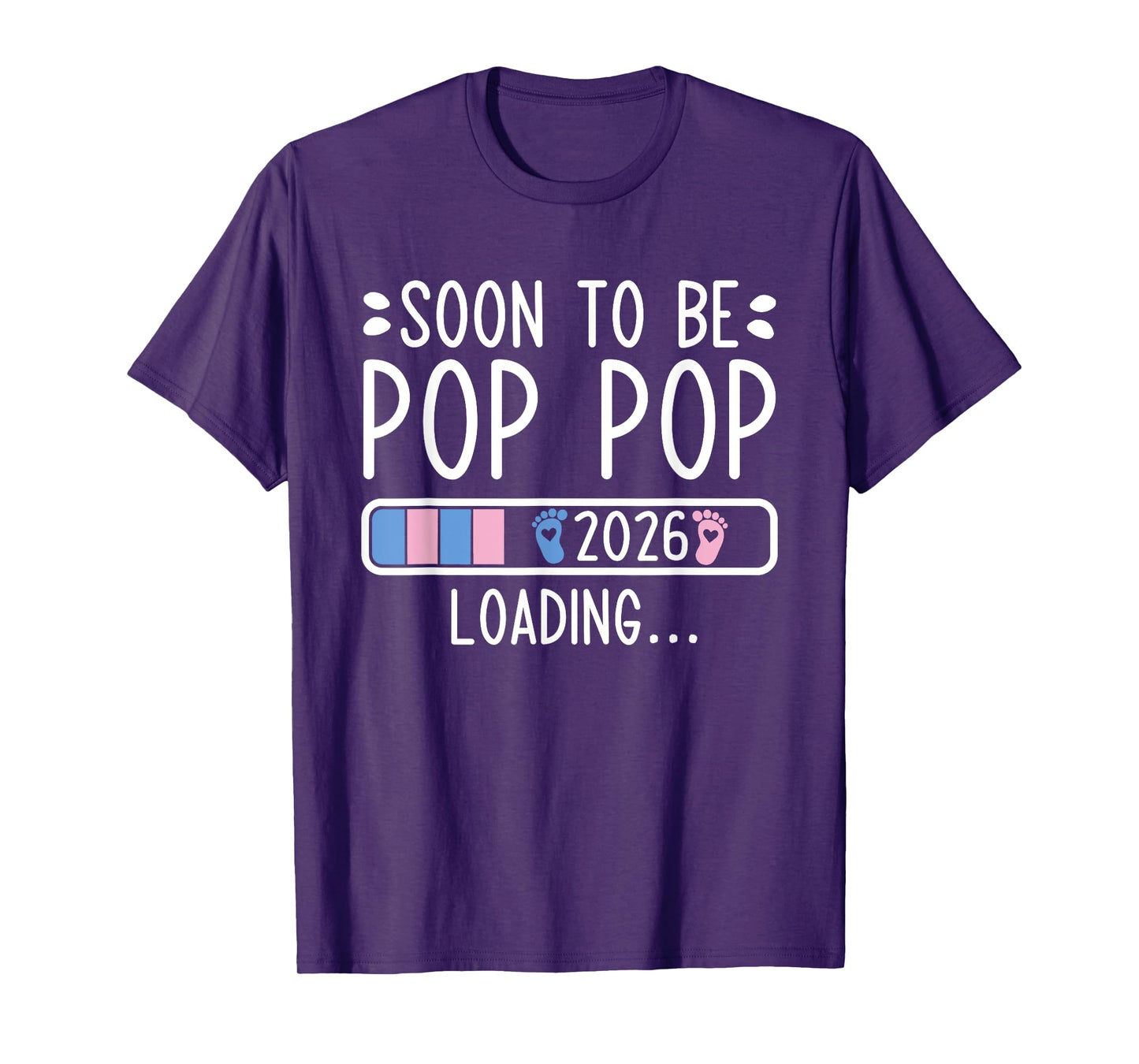 Soon to Be Pop Pop 2026 Loading Pregnancy Announcement 2026 T-Shirt