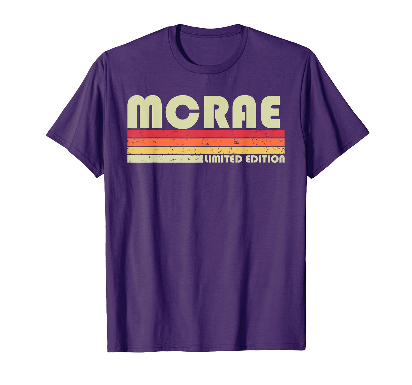 MCRAE Surname Funny Retro Vintage 80s 90s Birthday Reunion T-Shirt