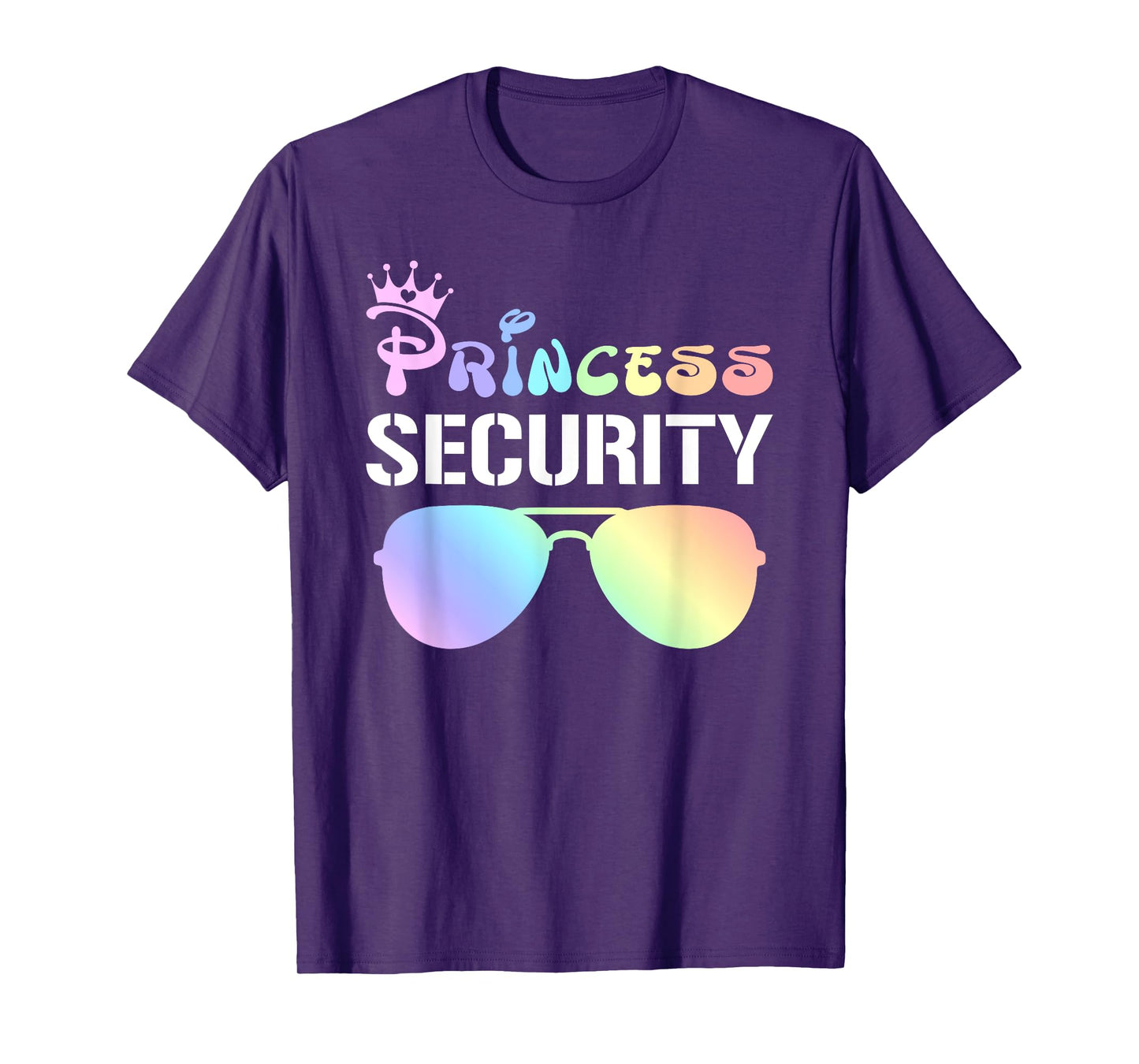 Princess Security Squad Crown Matching Sunglasses Birthday T-Shirt