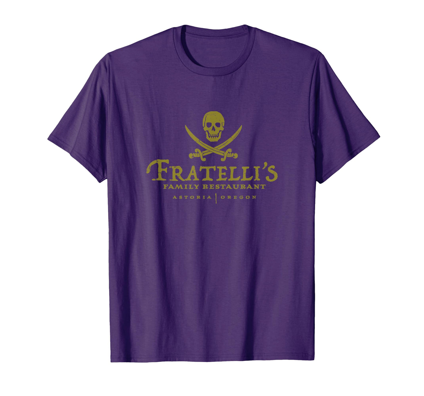 Vintage Fratelli's Family Restaurant 80s Movies Skull T-Shirt