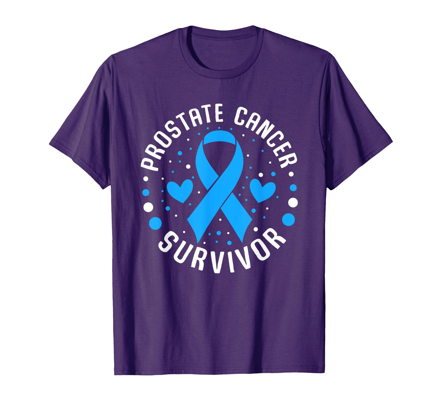 Prostate Cancer Awareness Survivor Light blue Ribbon For Man T-Shirt