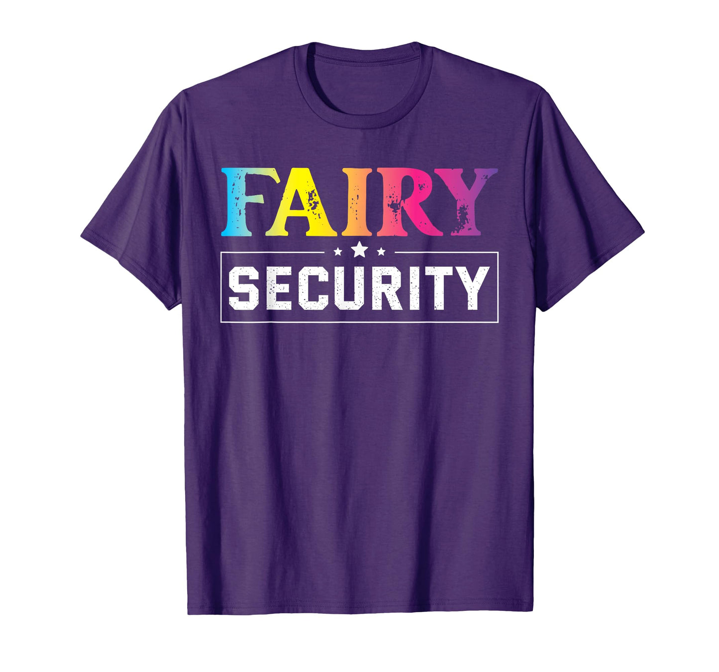 Fairy Security Birthday Party Funny Halloween Costume T-Shirt