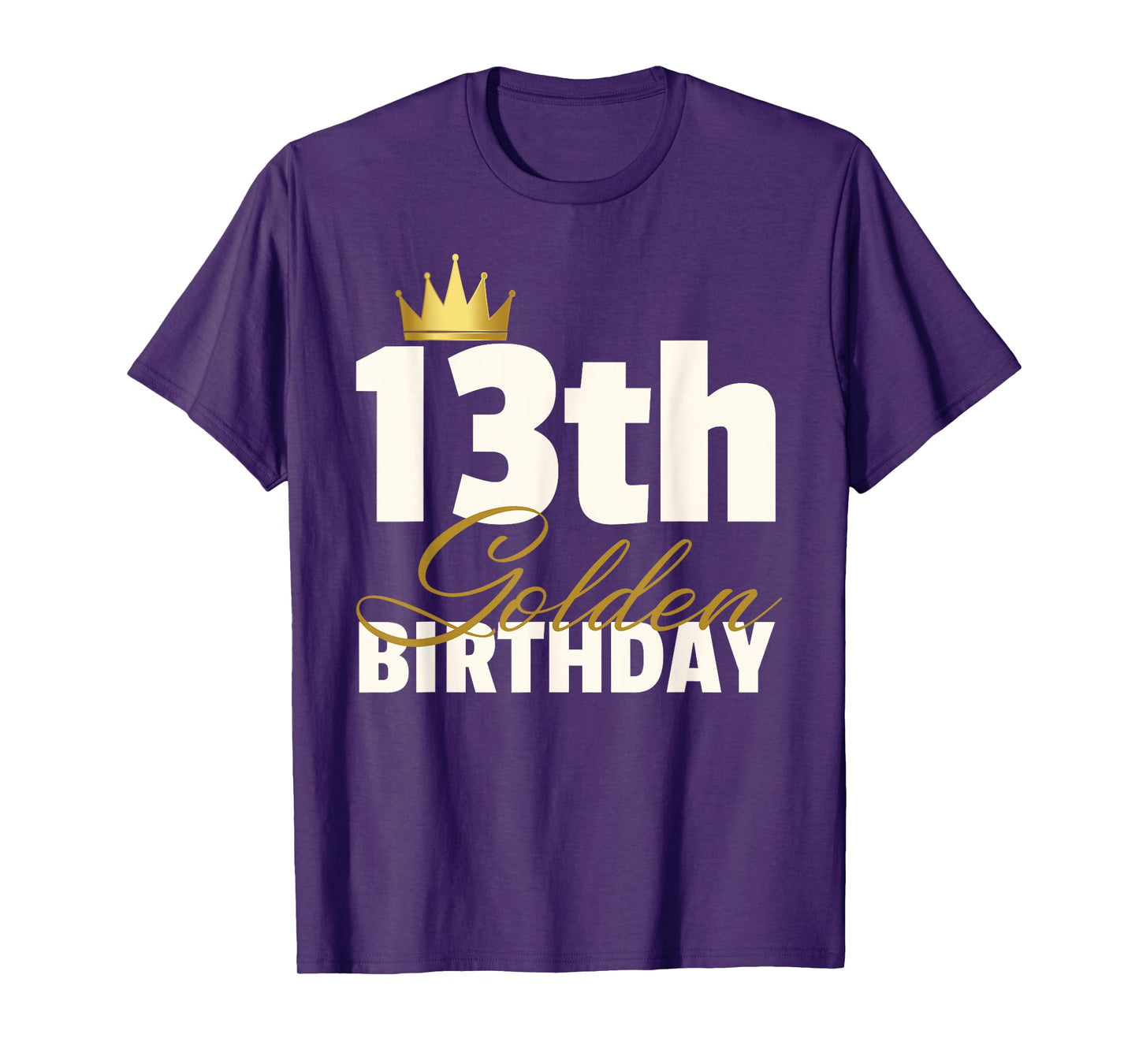 Hundredth Monkey Birthday Tees 13th Golden Birthday Unisex-Youth Black T-Shirt