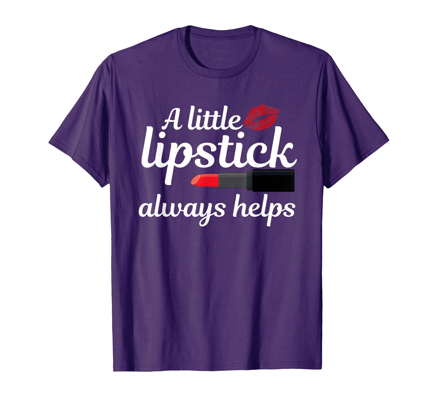 Cool Lipstick Art Women Girls Makeup Artist Beautician Kiss T-Shirt